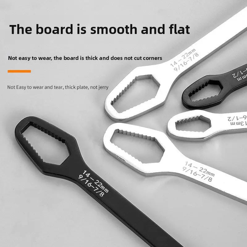Universal Car Torx Wrench,8-22mm Self-tightening Wrench,Double-head Torx Spanner,Non-Slip Multi-function Wrench for Most Nuts & Bolts Repair,Professional Car Assembly & Disassembly Tool.-BP