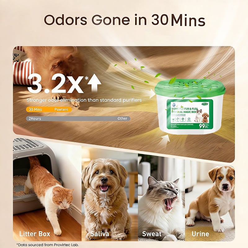🔥Nueva colección 2026 - Preventa por tiempo limitado⏰Caja Mágica para la Eliminación de Pelo y Olores de Mascotas en Casa🏠 -KKK