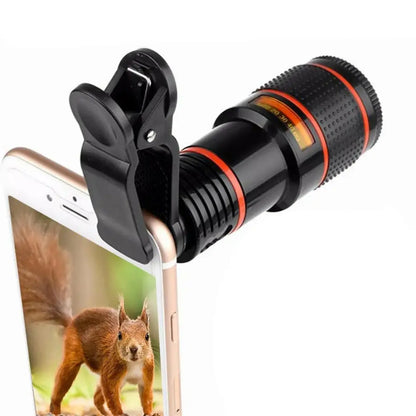 Telescopio para celular monocular de alta definición 8X para observación de aves, caza, camping, senderismo-OA