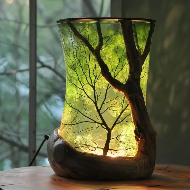 🔥“Enchanted Forest” Nature-Inspired Ambient Lamp-TY