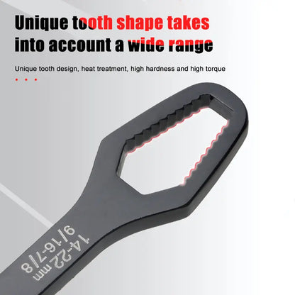 Universal Car Torx Wrench,8-22mm Self-tightening Wrench,Double-head Torx Spanner,Non-Slip Multi-function Wrench for Most Nuts & Bolts Repair,Professional Car Assembly & Disassembly Tool.-BP