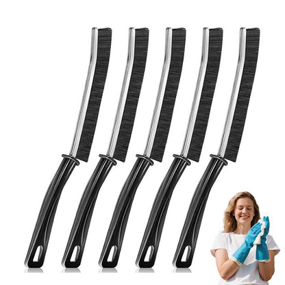 Cepillo de limpieza de grietas de 5 piezas Multi-5, multifuncional para baño, hogar, cocina, azulejos, herramienta de limpieza de grietas de ventanas-OA
