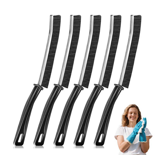 Cepillo de limpieza de grietas de 5 piezas Multi-5, multifuncional para baño, hogar, cocina, azulejos, herramienta de limpieza de grietas de ventanas-OA