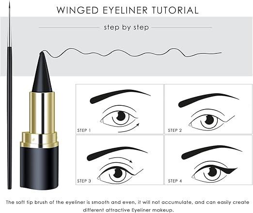 2Pcs Gentle Matte Gel Eyeliner Pencil, SoftSmooth Texture Eye Makeup Stick, Basic Cat Eye Be SmokyEye Daily Makeup Tool, Versatile Cosmetic for Festival &Casual Gifting Use，girl's favorite Valentine's Day makeup gift-BP