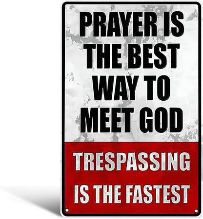 🏆50K+ SOLD LAST WEEK! - Metal No Trespassing Signs Private Property Funny -KKK