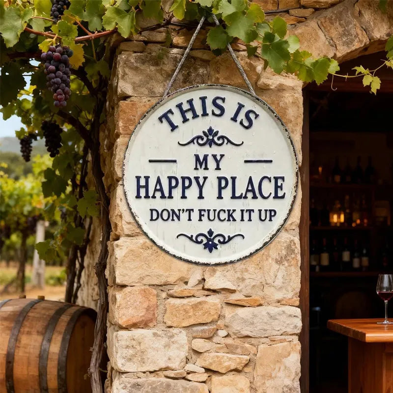 “This Is My Happy Place” Door Sign -TY