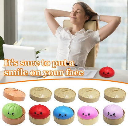 🔥Últimas 3 Horas: 70% DCTO🔥Blandito de Purpurina con Forma de Dumpling, Tamaño Gigante, Juguete Sensorial para Adultos y Niños-FO