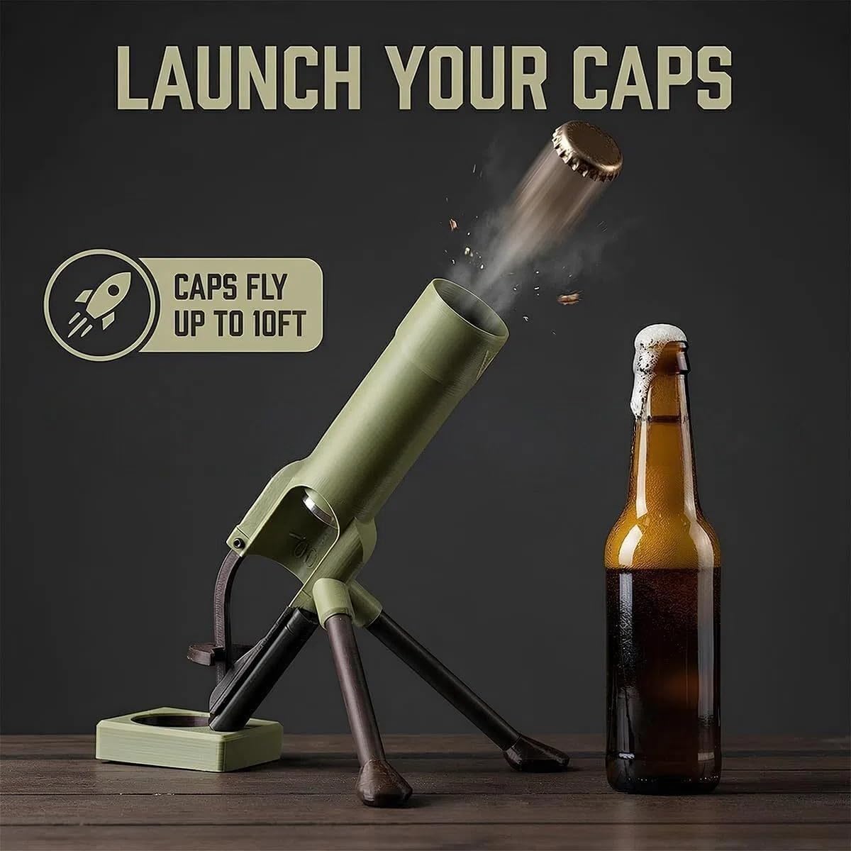 🔥50K+ SOLD! 🔥Beer Bottle Mortar Bottle Opener-OA