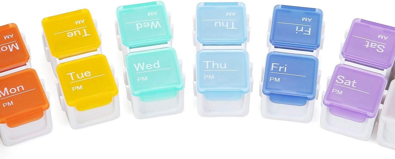 7-Day Pill Organizer with Medicine Reminder Alarm-OA