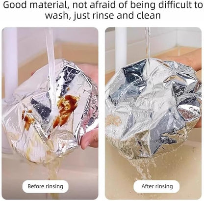 50PCS Aluminum foil heat-retaining cover for home dining tables and food containers-OA