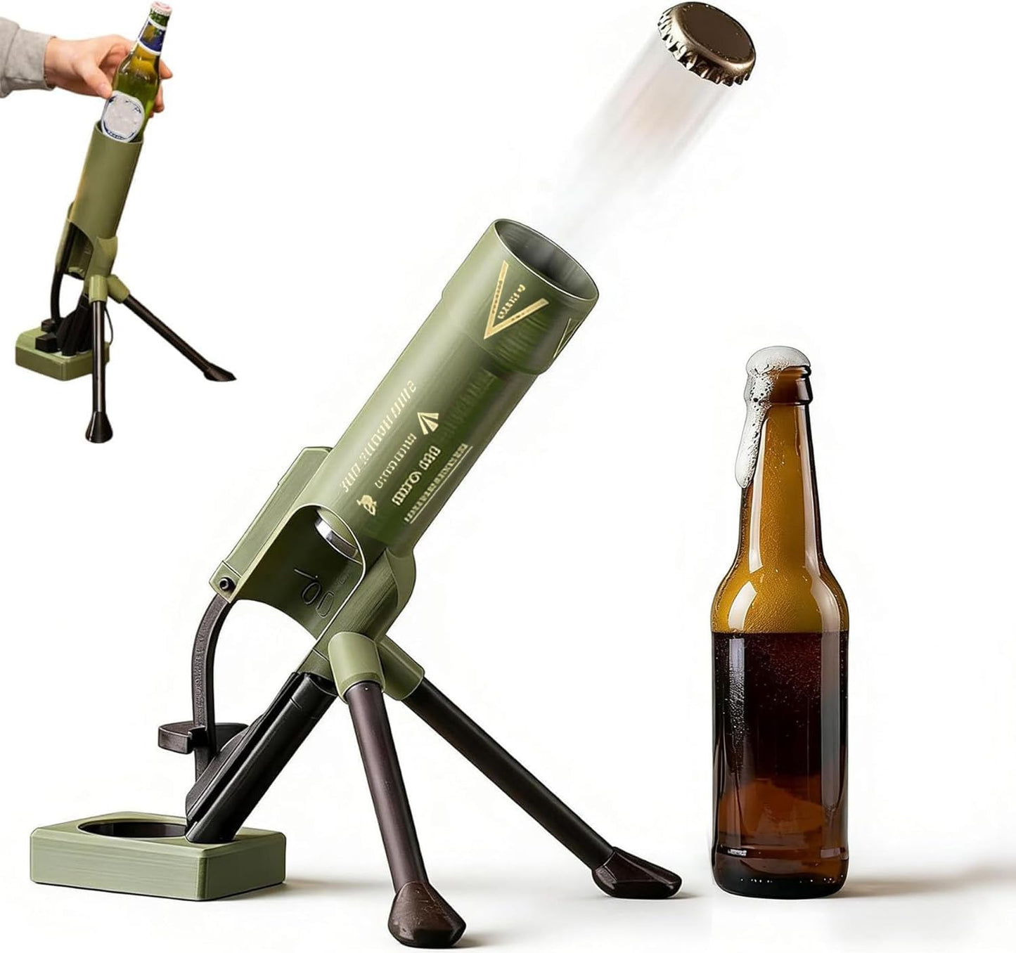 🔥50K+ SOLD! 🔥Beer Bottle Mortar Bottle Opener-OA