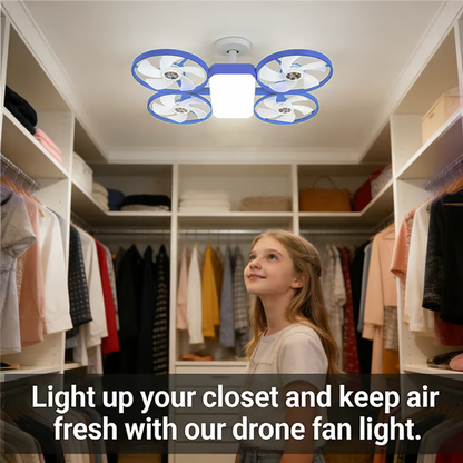 ✨ Drone-Style LED Ceiling Fan Light – Modern Lighting & Airflow in One-ZZZ