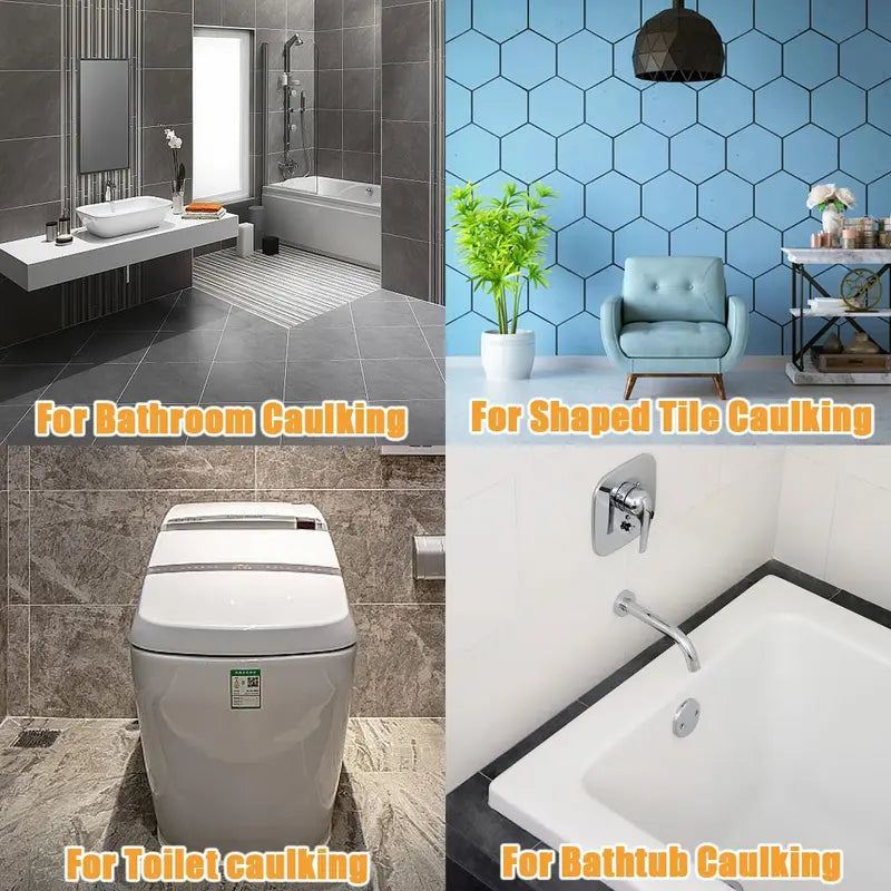 Silicone Caulking Tools - 3 in 1 Sealant Finishing Tool Grout Remove Scraper, Caulk Remover Glass Glue Angle Scraper for Bathroom, Kitchen, Floor, Window, Sink Joint-ZZZ