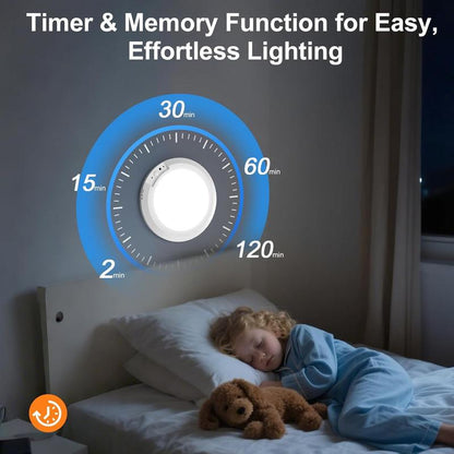 Luz de techo recargable con sensor de movimiento y control remoto - Lámpara de techo inalámbrica magnética a batería para armarios, duchas, escaleras, cobertizos, pasillos, porches, patios, etc.