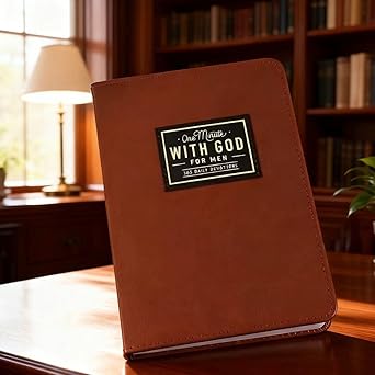 Minute with God for Men, 365 Days Devotional Journal, Portable Daily Reflections Book,  Self Improvement Journal One Minute with God for Men, 365 Days Devotional Journal, Portable Daily Reflections Book, Self Improvement Journal-BP