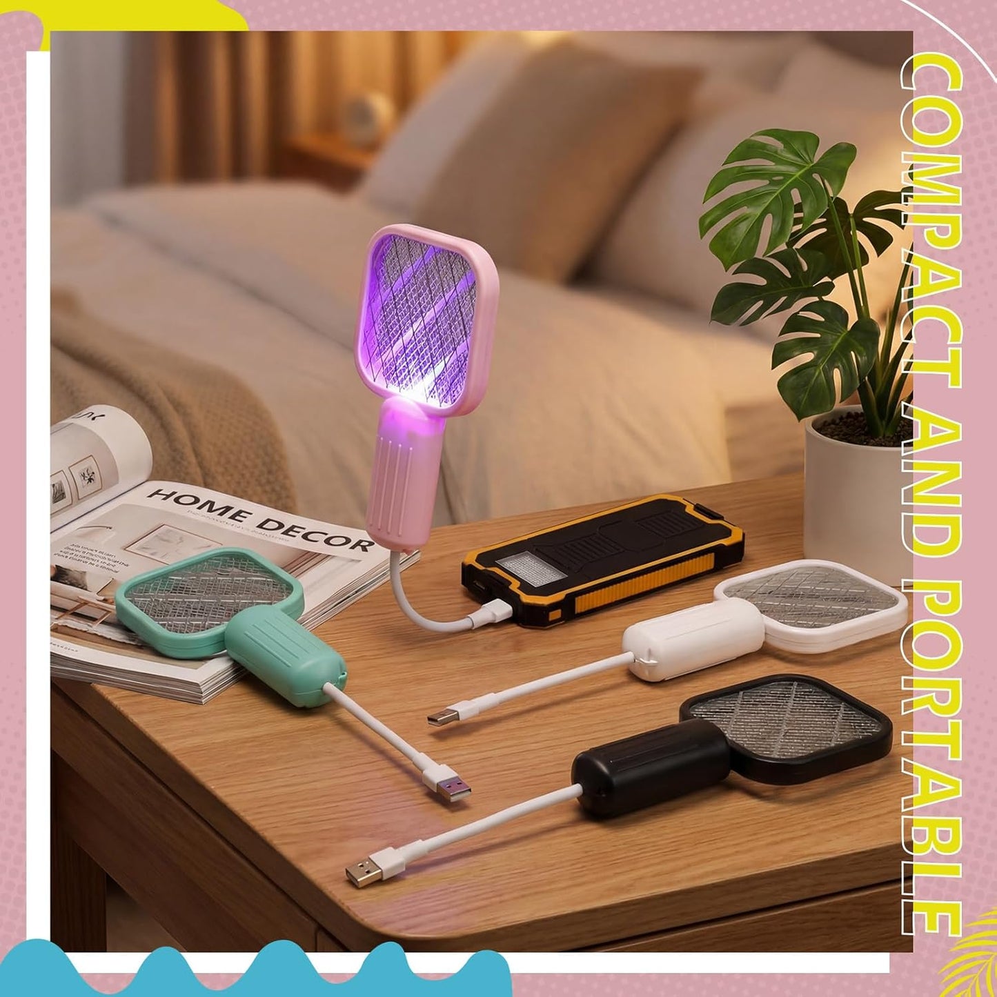 💕Hot sale 49% OFF💖2-in-1 Mini Bug Zapper & Mosquito Swatter-OA