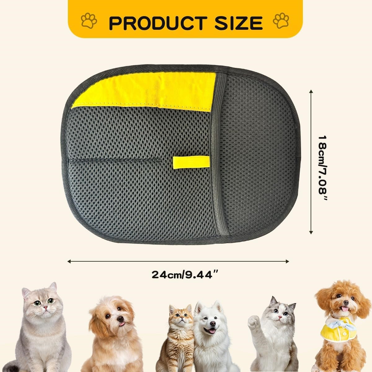 Guantes electrostáticos para eliminar el pelo de mascotas: Limpieza rápida - Reutilizables y lavables-OA