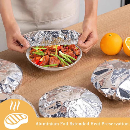 50PCS Aluminum foil heat-retaining cover for home dining tables and food containers-OA