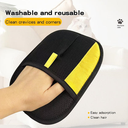 Guantes electrostáticos para eliminar el pelo de mascotas: Limpieza rápida - Reutilizables y lavables-OA