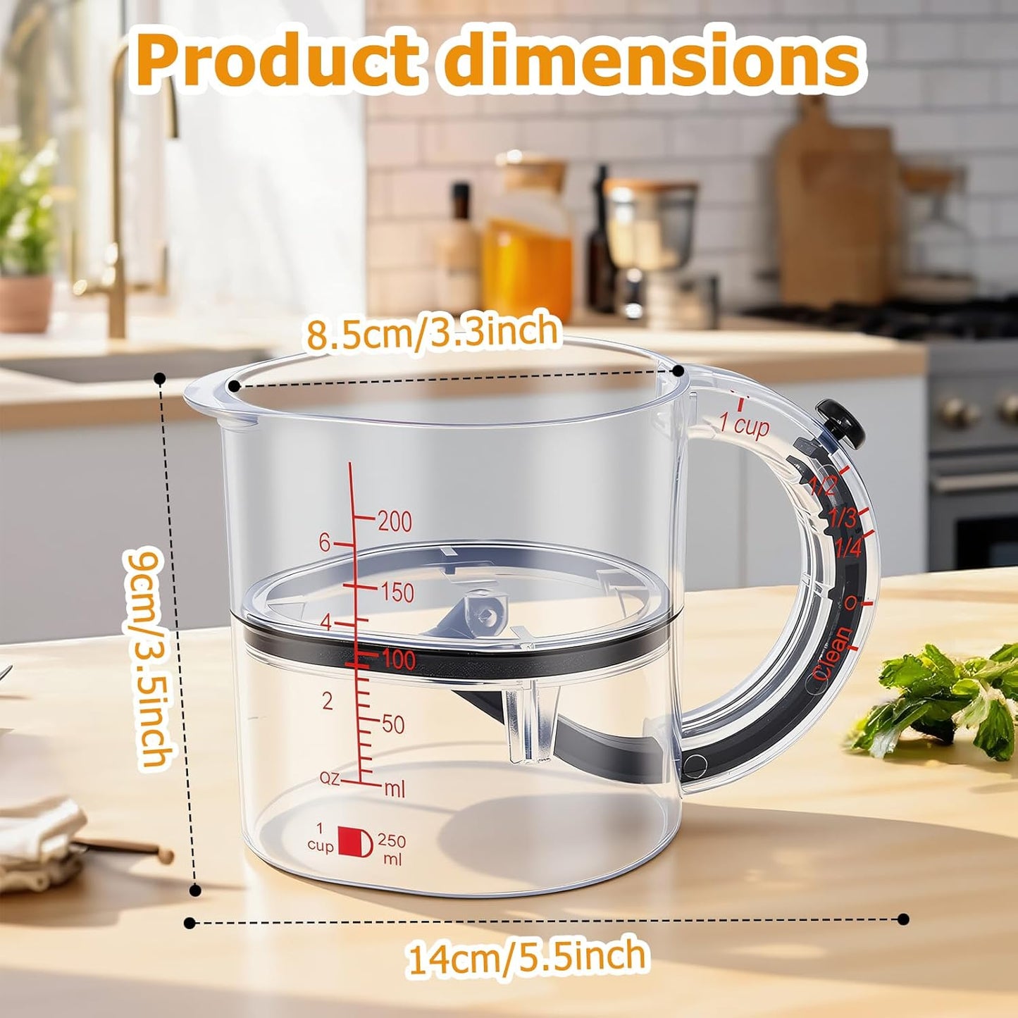 💥Early Spring Sale 60% OFF💚 4-in-1 Adjustable Measuring Cup with Base-OA