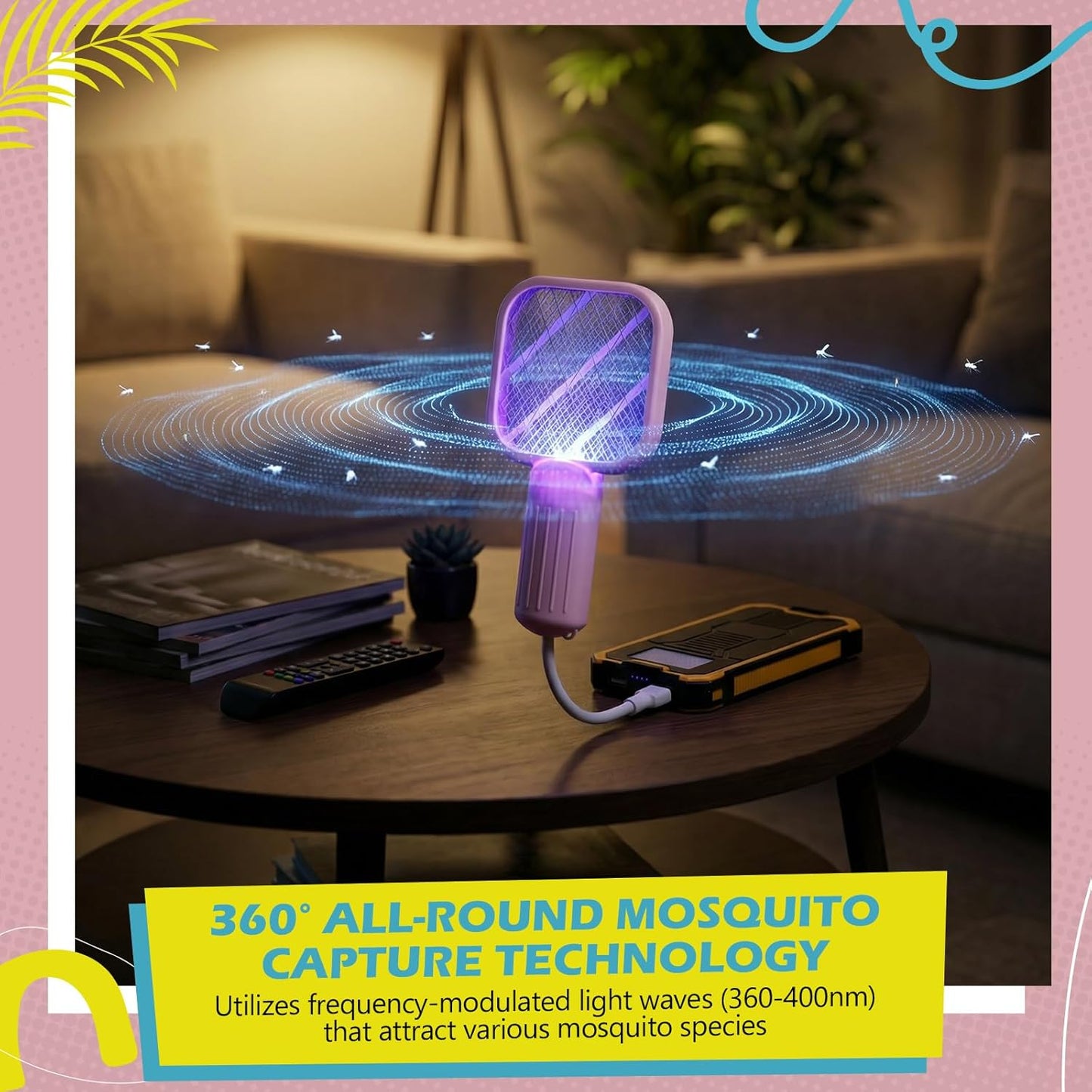 💕Hot sale 49% OFF💖2-in-1 Mini Bug Zapper & Mosquito Swatter-OA