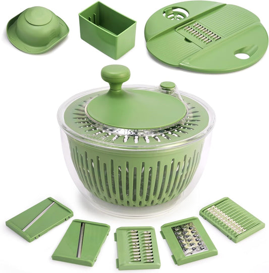 Centrifugadora de ensaladas grande para una preparación eficiente de ensaladas y lavado de alimentos-OA