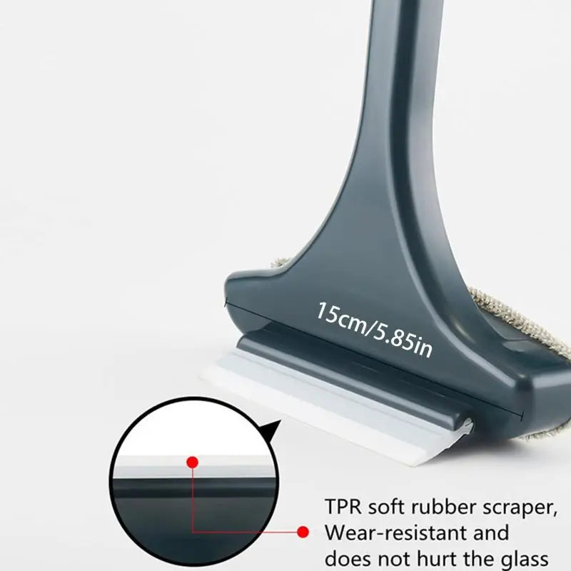 💕Hot sale 49% OFF💖2-in-1 Double-Sided Window Screen Cleaning Brush and Glass Wiper with Scraper-OA
