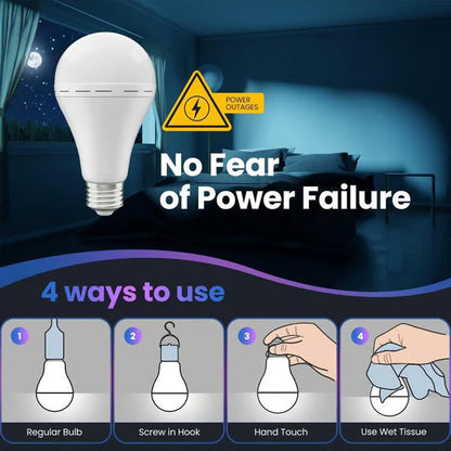 🎉LAST DAY 50% OFF -🔥2-in-1 Rechargeable LED Bulb | Emergency Backup & Daily Energy Saver-EV