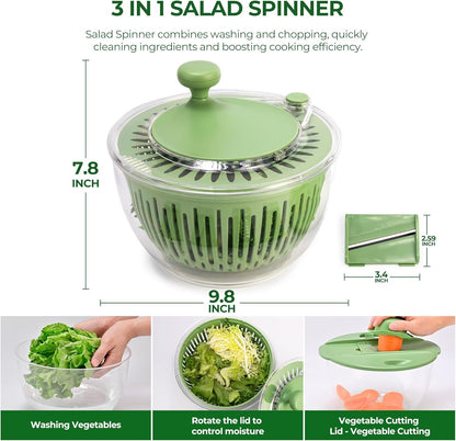 Salad Spinner Large for Efficient Salad Preparation and Food Washing-OA