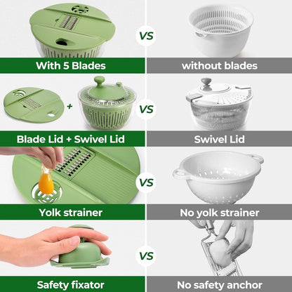 Salad Spinner Large for Efficient Salad Preparation and Food Washing-OA