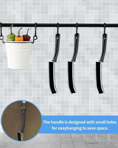 Cepillo de limpieza de grietas de 5 piezas Multi-5, multifuncional para baño, hogar, cocina, azulejos, herramienta de limpieza de grietas de ventanas-OA