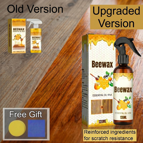 🔥LAST DAY 50% OFF - 🐝TrueRelief Beeswax Wood Polish Spray 120ml - ✨Shine & Protect Instantly 🏠 -KKK