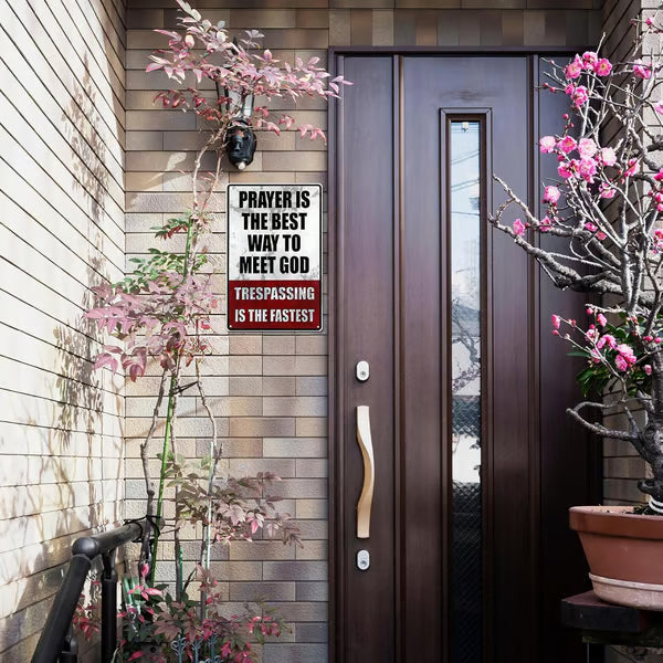 🏆50K+ SOLD LAST WEEK! - Metal No Trespassing Signs Private Property Funny -KKK