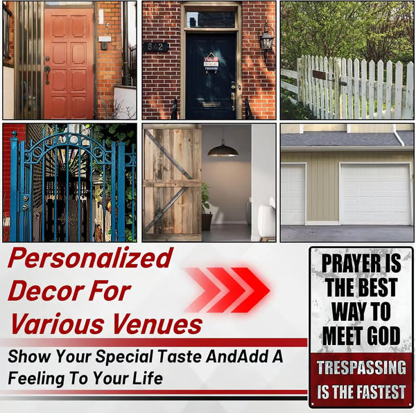 🏆50K+ SOLD LAST WEEK! - Metal No Trespassing Signs Private Property Funny -KKK