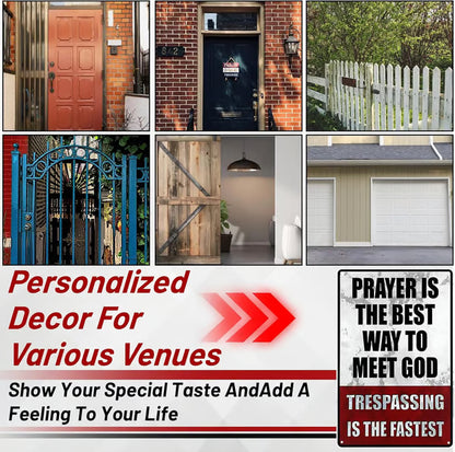 🏆50K+ SOLD LAST WEEK! - Metal No Trespassing Signs Private Property Funny -KKK