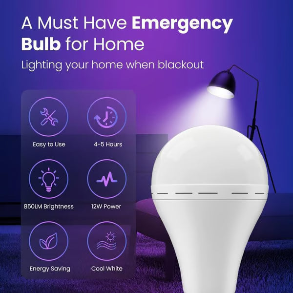 🎉LAST DAY 50% OFF -🔥2-in-1 Rechargeable LED Bulb | Emergency Backup & Daily Energy Saver-EV