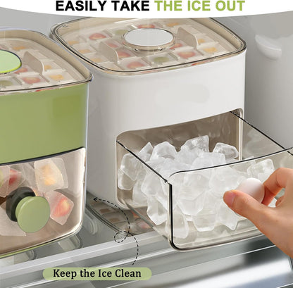 🔥Summer Promotion 49% OFF - Portable Ice Maker with Lid and Storage Box🧊🍹 -KKK