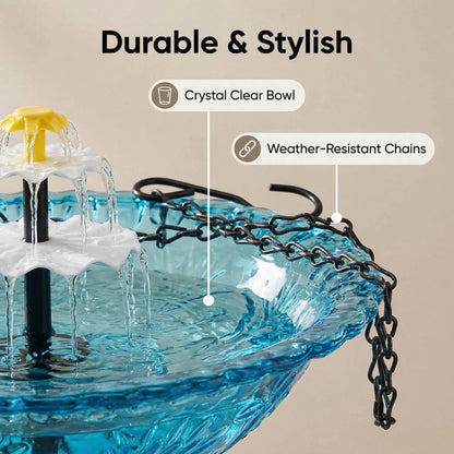 🐦2026 Spring special offer--Solar Cascade Hanging Bird Bath Fountain -KKK