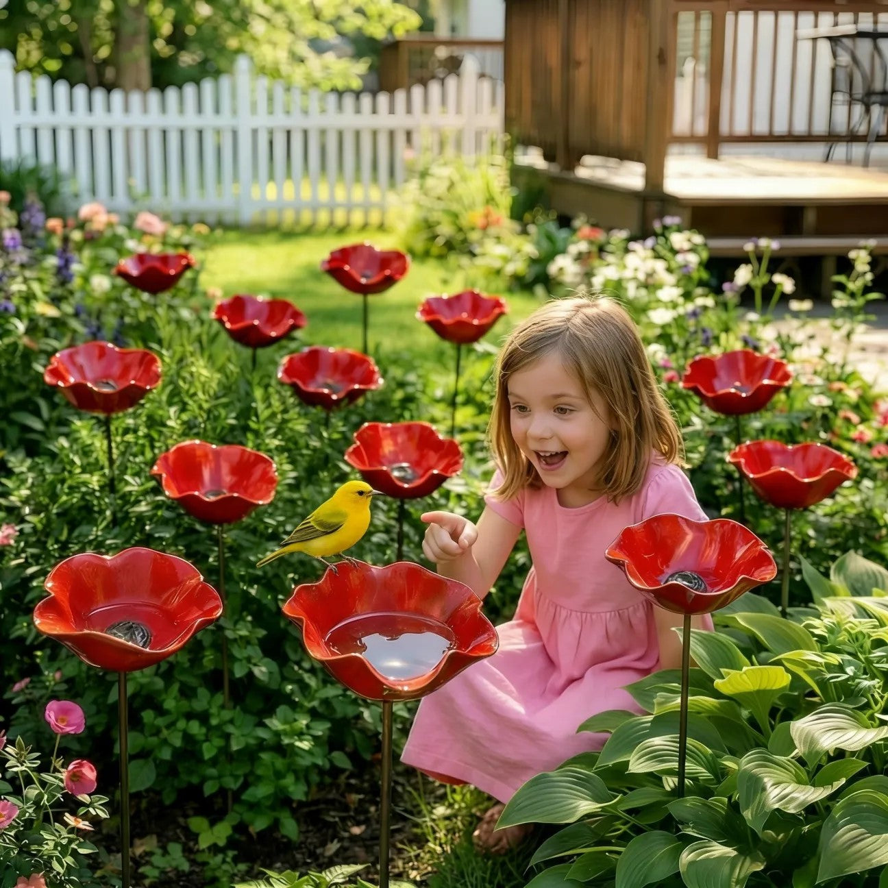 💖🎁2026 Mother's Day Gifts 50% Off--🎁Handmade Metal Flower Garden Stake🐦-TY
