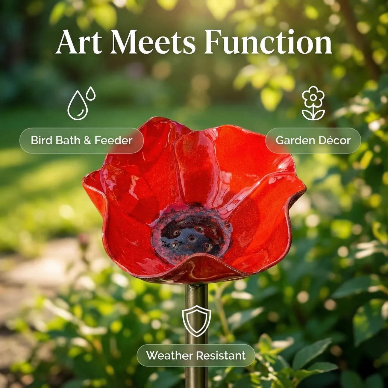 💖🎁2026 Mother's Day Gifts 50% Off--🎁Handmade Metal Flower Garden Stake🐦-TY