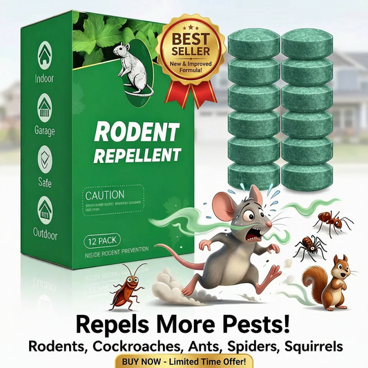 🚫🐀 Paquete de 12 bolas populares de repelente natural de roedores-OA