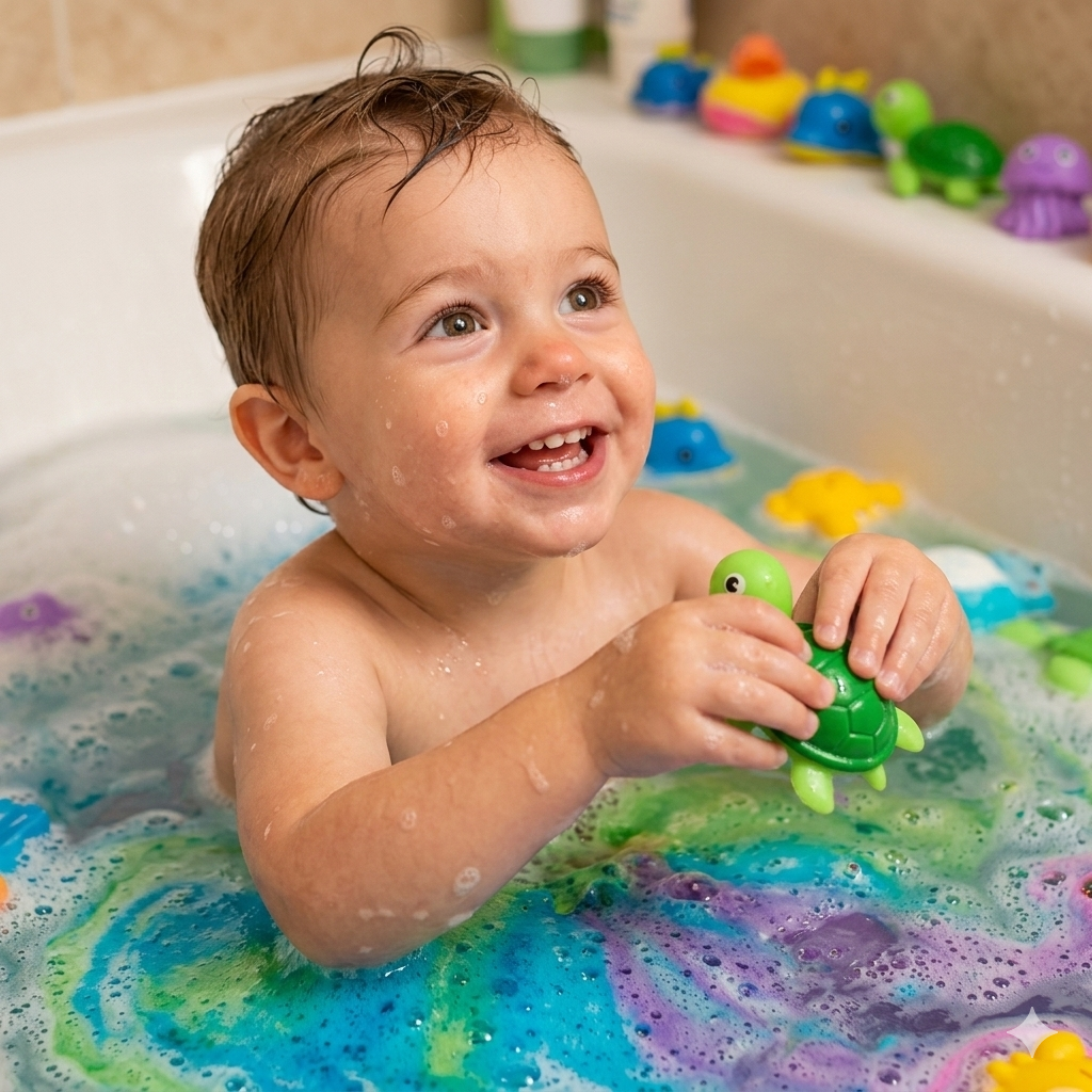 🛁 Natural Bath Bombs for Kids with Mega Bubbles & Surprise Inside 🥚✨-OA