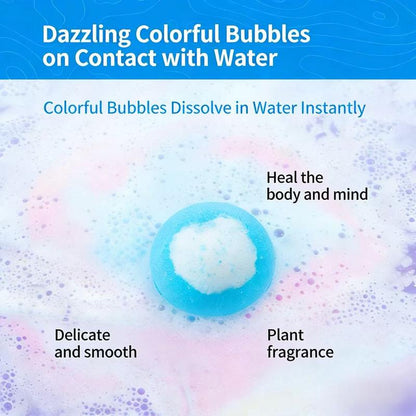 🛁 Natural Bath Bombs for Kids with Mega Bubbles & Surprise Inside 🥚✨-OA