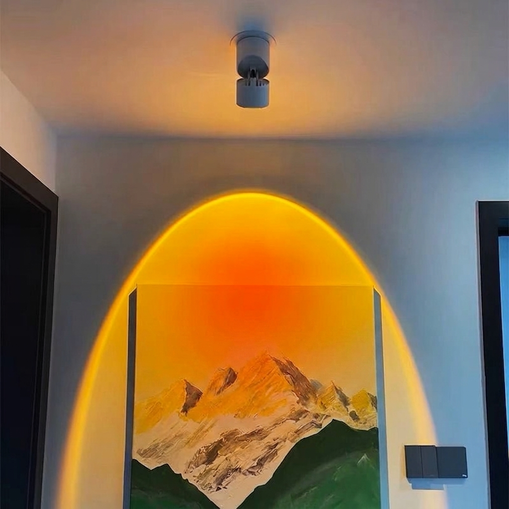 💕Hot sale 49% OFF💖Sunset Spotlight Led Down Lamp for Decoration Living Bedroom Hallway-OA