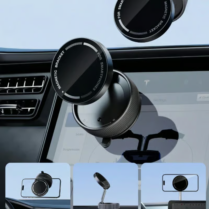 🔥Final 3 Hours: 70%OFF🔥Vacuum Magnetic Car Phone Holder – 360° Adjustable Suction Cup Mount, Hands-Free for Car/Gym/Mirror & Smooth Surfaces-LV