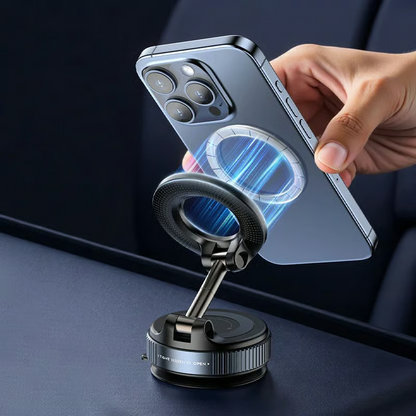 🔥Final 3 Hours: 70%OFF🔥Vacuum Magnetic Car Phone Holder – 360° Adjustable Suction Cup Mount, Hands-Free for Car/Gym/Mirror & Smooth Surfaces-LV
