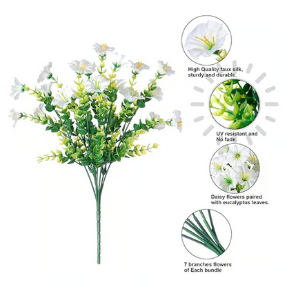 🔥 Last Day 50% OFF 🔥 Realistic UV-Resistant Artificial Flowers – Zero Maintenance, 6/8 Pcs per Set, for Home & Garden-LV