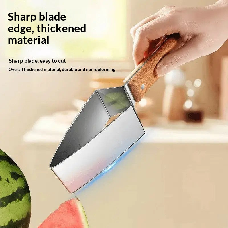 Stainless steel watermelon slicer, multi-functional fruit slicer, fruit divider, watermelon cutting tool-ZZZ