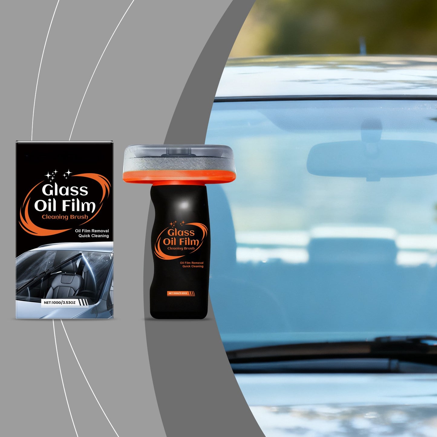 🔥[5𝟎% 𝐎𝐅𝐅 𝐋𝐀𝐒𝐓 𝐓𝐇𝐑𝐄𝐄 𝐃𝐀𝐘𝐒]⏰Automotive Handheld Oil Flmr Cream,Glass DecontaminationWithoutTraces,Window Oil Film Cleaning,FastCleaning, CompactAnd Easy To Cary-100g Degreaser Cleaner-OA