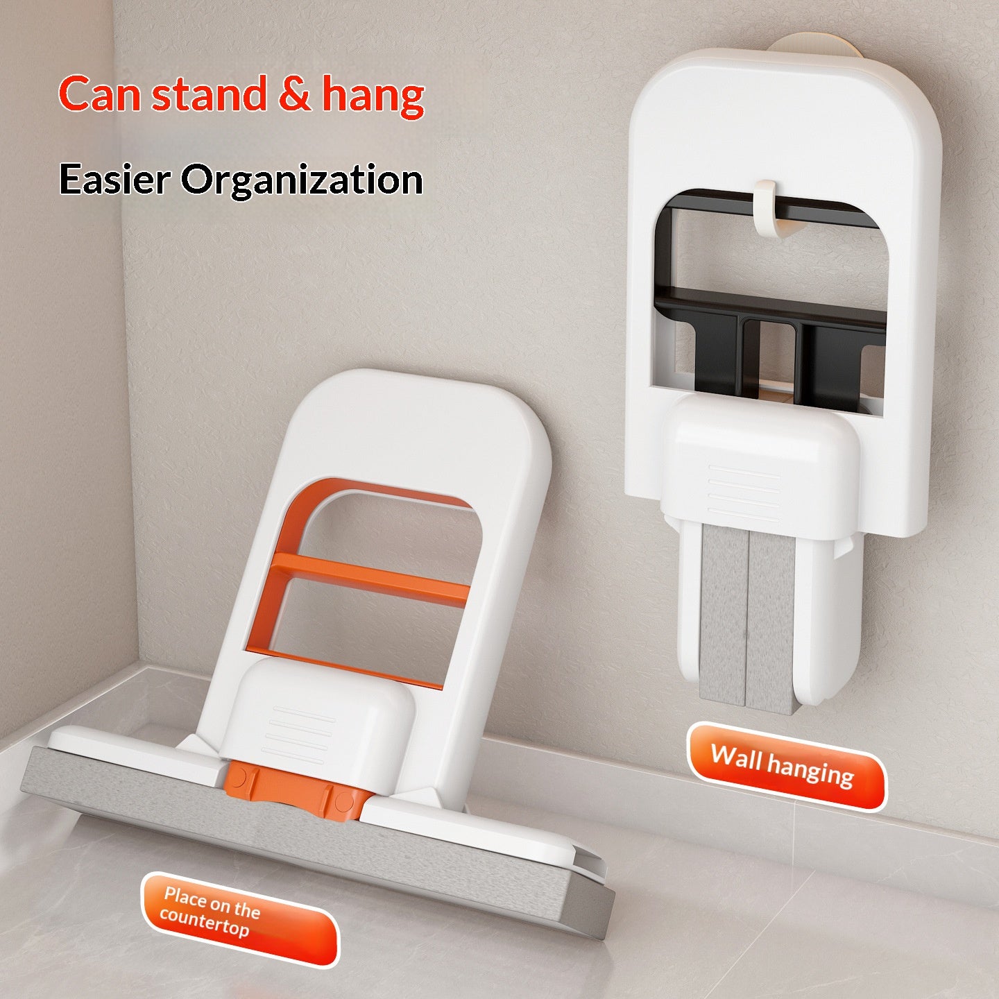 Mini Handheld Mop - No-Rinse Cleaning for Kitchen, Bathroom & Home-OA